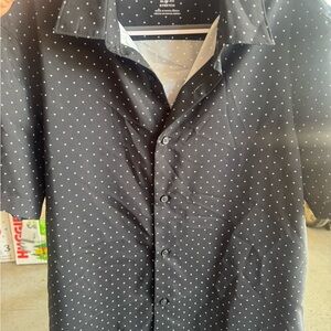 Men's Black Polka Dot Shirt